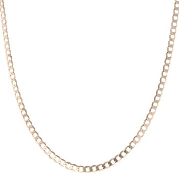 9ct Yellow Gold Curb Chain 20"