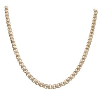 9ct Yellow Gold Rollerball Chain 24"