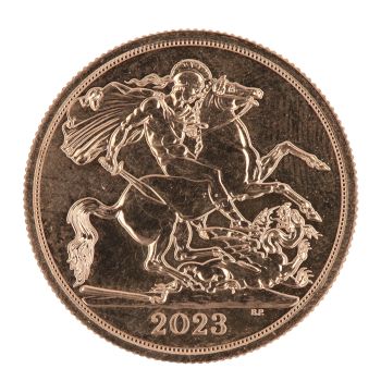 2023 Charles III Crowned Portrait UK Double Sovereign Coin