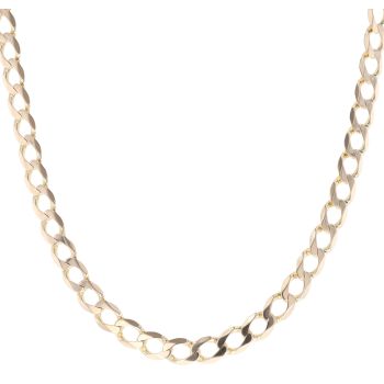 9ct Yellow Gold Curb Chain 22"