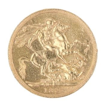 1898 Victoria Full Sovereign Coin