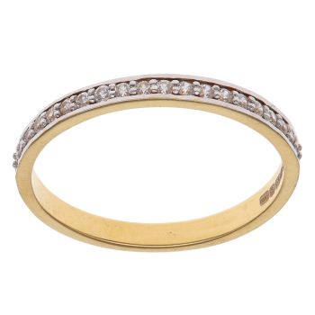 22ct Yellow Gold Cubic Zirconia Fancy Band
