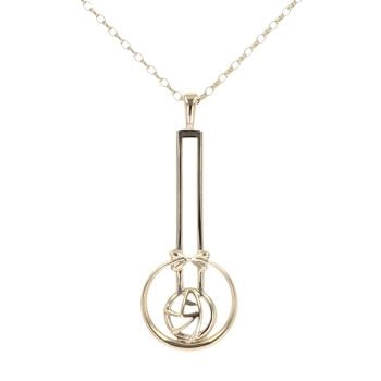 9ct Yellow Gold Rennie Mac Fancy Pendant And Chain  18"