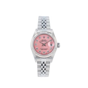 Rolex Custom Datejust Pre Owned Watch Ref 69174