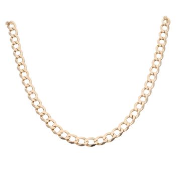 9ct Yellow Gold Curb Chain 20"