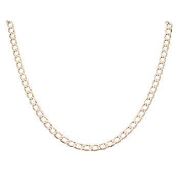 9ct Yellow Gold Curb Chain 20"