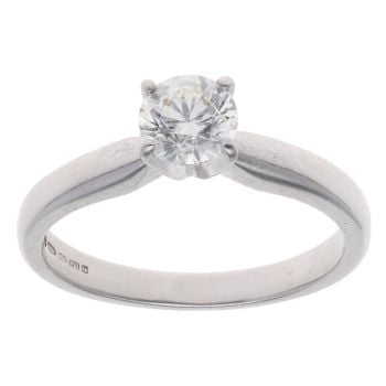 18ct White Gold 0.60ct Brilliant Cut Diamond Solitaire Ring