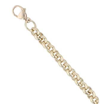 9ct Yellow Gold Belcher Bracelet 8"