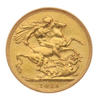 1911 George V Full Sovereign Coin