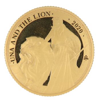 St Helena 2020 Una & The Lion 1/4oz St Helena Boxed with Proof Coin
