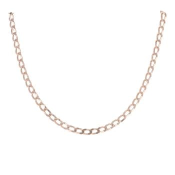 9ct Yellow Gold Curb Chain  16"