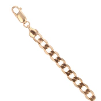 9ct Yellow Gold Curb Bracelet 7"