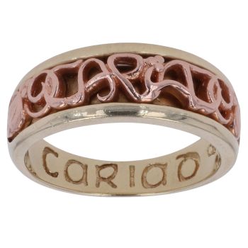 9ct Yellow and Rose Gold Cariad Clogau Ring