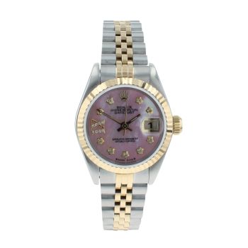 Rolex Custom Datejust Pre Owned Watch Ref 69173