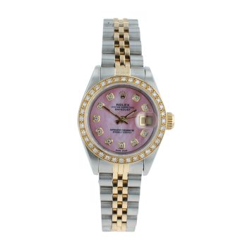 Rolex Custom Datejust Pre Owned Watch Ref 69173