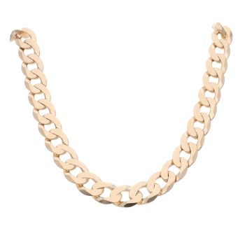 9ct Yellow Gold Curb Chain 20"