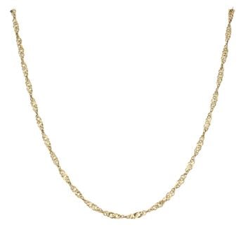 14ct Yellow Gold Twist Chain 18"