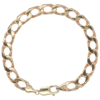 9ct Yellow Gold Curb Bracelet 7.5"