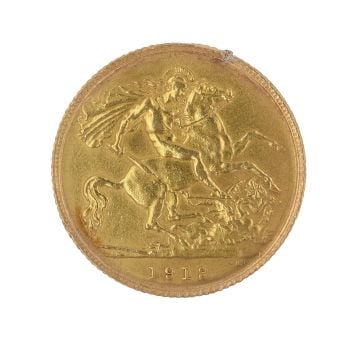 1913 George V Half Sovereign Coin