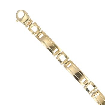 18ct Yellow Gold Fancy Bracelet 8.5"