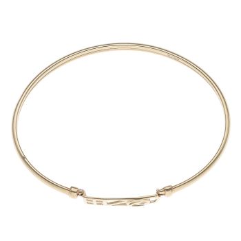 9ct Yellow Gold Rennie Mac Hinged Bangle