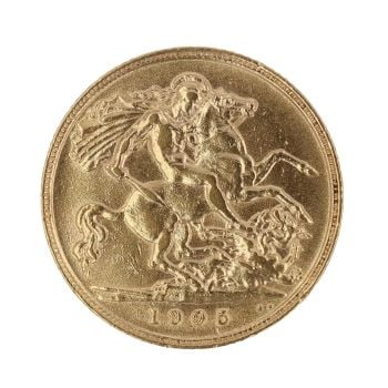 1905 Edward VII Half Sovereign Coin
