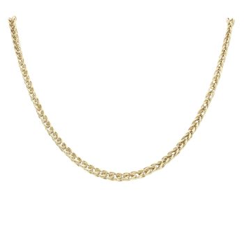 9ct Yellow Gold Foxtail Chain 22"