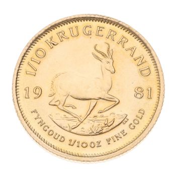 1981 1/10oz South Africa Krugerrand Coin