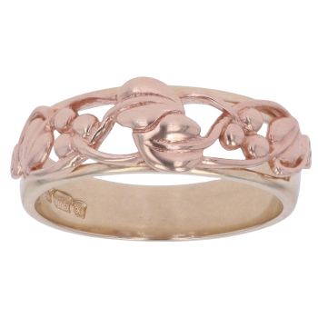 9ct Yellow And Rose Gold Tree Of Life Clogau Ring