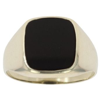 9ct Yellow Gold Onyx Signet Ring