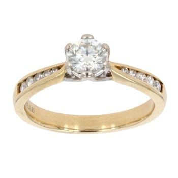 18ct Yellow Gold 0.65ct Diamond Solitaire Ring