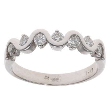 18ct White Gold 0.35ct Brilliant Cut Diamond Eternity Ring