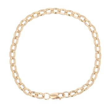 9ct Yellow Gold Belcher Bracelet 7.5"