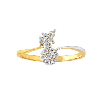 22ct Yellow Gold Radiant Cubic Zirconia Ring