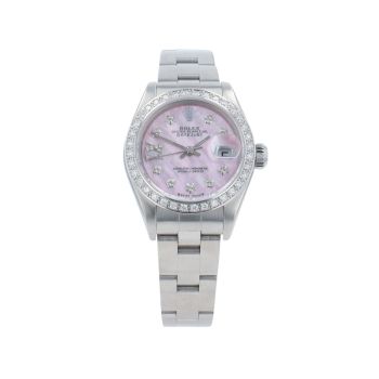 Rolex Custom Oyster Perpetual Date Pre Owned Watch Ref 79160
