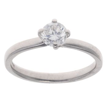 18ct White Gold 0.55ct Brilliant Cut Diamond Solitaire Ring