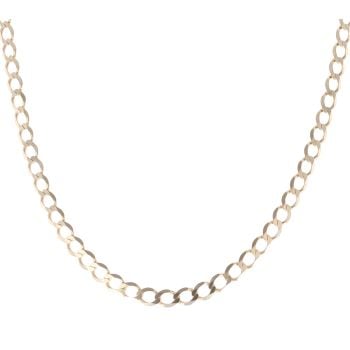 9ct Yellow Gold Curb Chain 18"