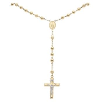 14ct Yellow Gold Rosary Beads 24"