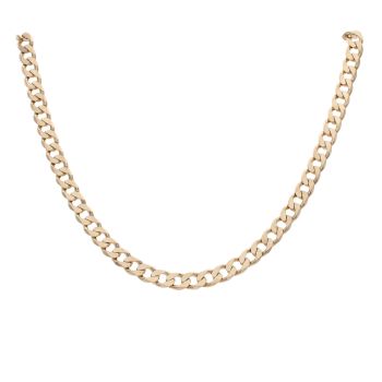 9ct Yellow Gold Curb Chain 18"