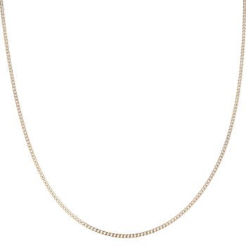 9ct Yellow Gold Curb Chain 18"