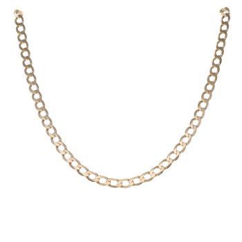 9ct Yellow Gold Curb Chain 22"