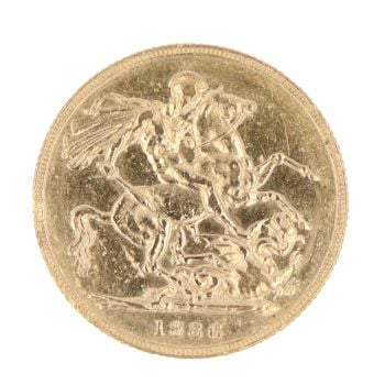 1886 Victoria Full Sovereign Coin