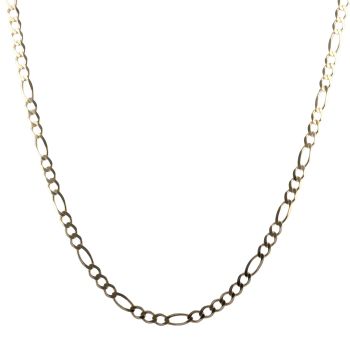9ct Yellow Gold Figaro Chain 18"