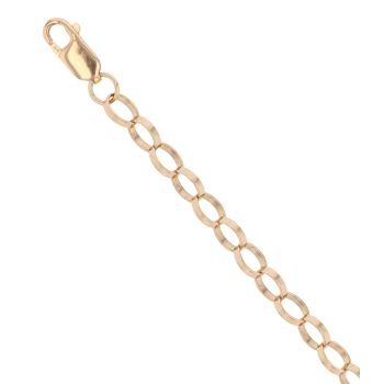 9ct Yellow Gold Belcher Bracelet 8"