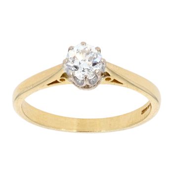 18ct Yellow Gold 0.50ct Diamond Solitaire Ring