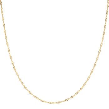 22ct Yellow Gold Box Chain 18"