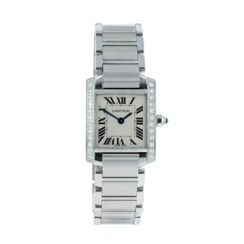 Cartier Custom Tank Francaise Pre Owned Watch Ref 2384