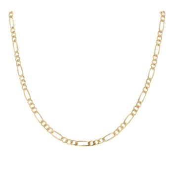 9ct Yellow Gold Figaro Chain 22"