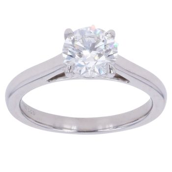 Platinum 1.01ct Brilliant Cut Lab Grown Diamond Solitaire Ring