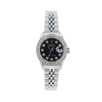 Rolex Custom Datejust Pre Owned Watch Ref 69160